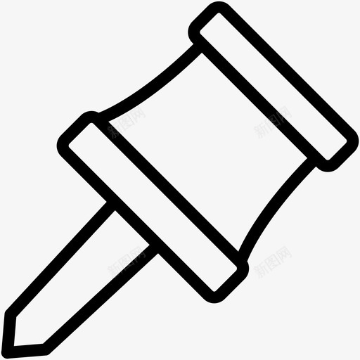 图钉推misc4图标svg_新图网 https://ixintu.com misc4 图钉 推