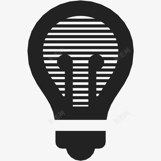 灯泡灯照明图标svg_新图网 https://ixintu.com 关 灯 灯泡 照明