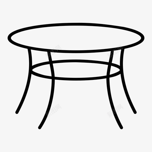 桌子家具古董图标svg_新图网 https://ixintu.com 古董 家具 工作 木头 桌子