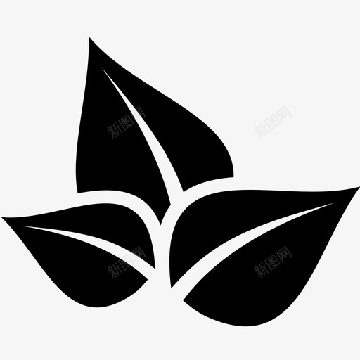 叶生态自然图标svg_新图网 https://ixintu.com 叶 叶图标6 植物 生态 自然