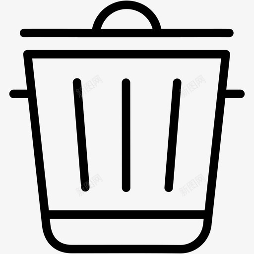垃圾箱擦除垃圾图标svg_新图网 https://ixintu.com 办公室文档3 回收 垃圾 垃圾桶 垃圾箱 擦除
