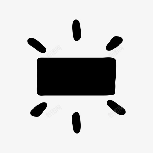 白平衡辐照度涂鸦手绘图标svg_新图网 https://ixintu.com 手绘 手绘材料设计图标 涂鸦 白平衡辐照度
