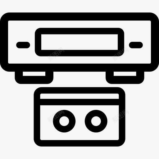 VHS播放机和磁带技术媒体和技术图标svg_新图网 https://ixintu.com VHS播放机和磁带 媒体和技术 技术