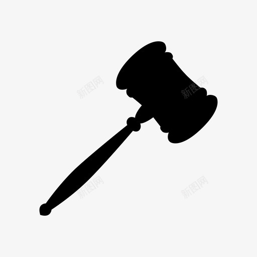木槌拍卖锤子图标svg_新图网 https://ixintu.com 出售 律师 拍卖 木槌 锤子