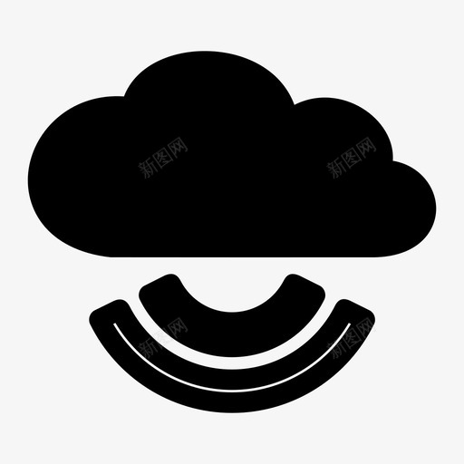 wifi云云计算互联网图标svg_新图网 https://ixintu.com wifi云 云计算 互联网 无线 网络