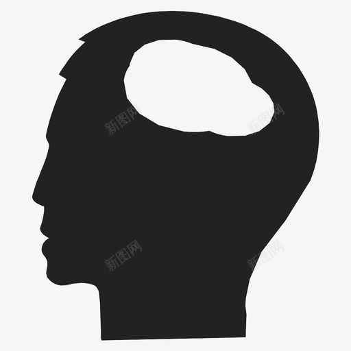 思考大脑注意力图标svg_新图网 https://ixintu.com 大脑 左脑 思考 注意力