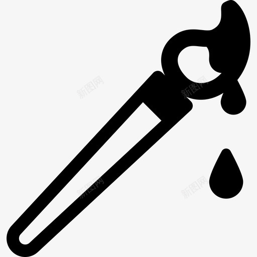 画笔与水滴应用程序用户界面图标svg_新图网 https://ixintu.com 画笔与水滴 设计应用程序用户界面