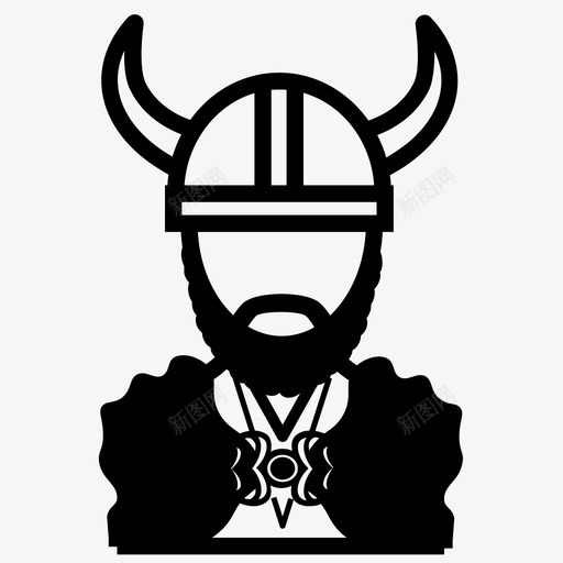 北欧海盗北欧人士兵图标svg_新图网 https://ixintu.com 人 北欧人 北欧海盗 士兵 战士
