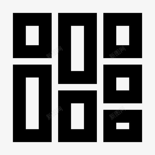 砖石网格组合界面ios优化图标svg_新图网 https://ixintu.com 界面ios优化 砖石网格 组合