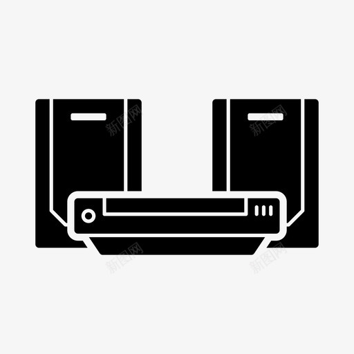 家庭影院音响系统扬声器图标svg_新图网 https://ixintu.com 家庭影院 家庭影院4 扬声器 立体声系统 音响系统