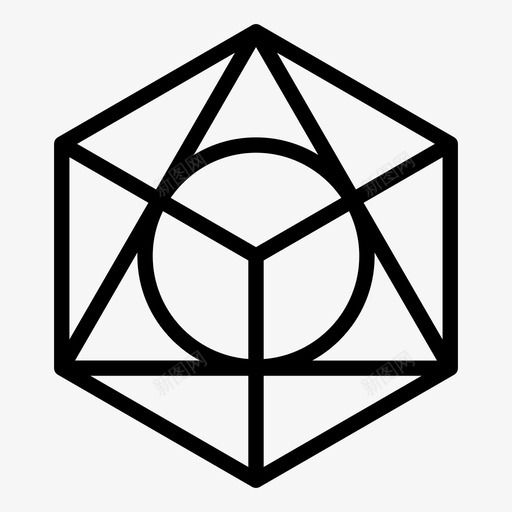 几何形式几何神圣图标svg_新图网 https://ixintu.com 几何 几何形式 形状 神圣