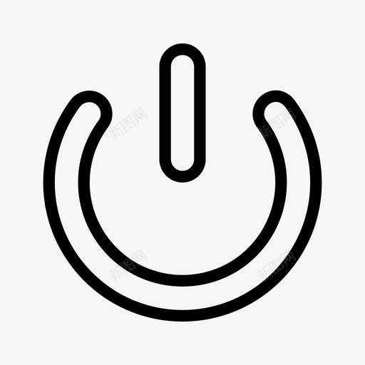 电源按钮开关图标svg_新图网 https://ixintu.com 开关 房地产 按钮 电源