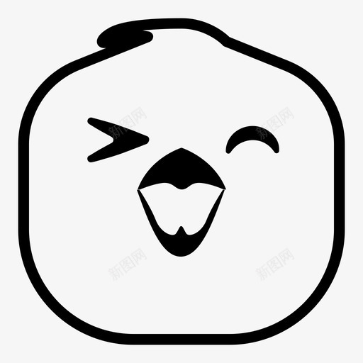 傻笑小鸡傻笑鸡表情符号图标svg_新图网 https://ixintu.com 傻笑小鸡 傻笑鸡 表情符号 韩娜表情符号小鸡版