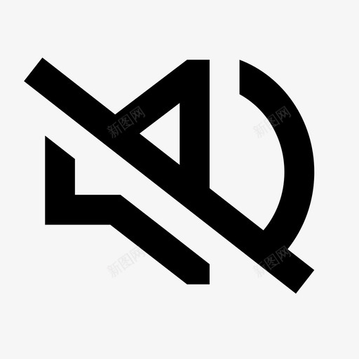 取消静音扬声器音乐应用程序图标svg_新图网 https://ixintu.com 取消静音 扬声器 音乐应用程序