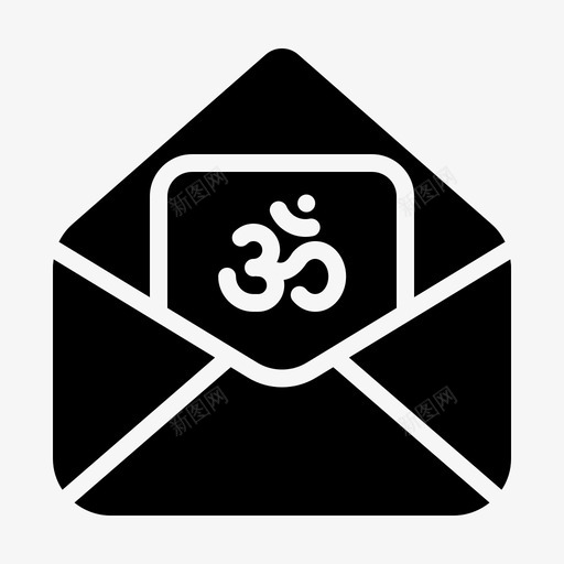 排灯节信封节日图标svg_新图网 https://ixintu.com 信封 排灯节 排灯节标志 祝福 节日 问候