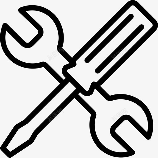 工具修理螺丝刀图标svg_新图网 https://ixintu.com misc4 修理 工具 扳手 螺丝刀 调整