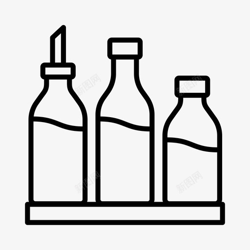 调味品烹饪配料图标svg_新图网 https://ixintu.com 厨房 烹饪 调味品 调味汁 配料 食品储藏室