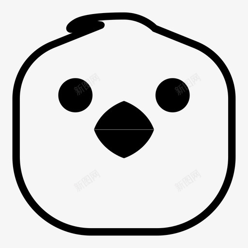 无脸小鸡表情符号韩娜表情符号小鸡版图标svg_新图网 https://ixintu.com 无脸小鸡 表情符号 韩娜表情符号小鸡版