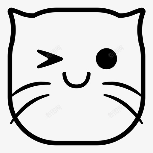 好猫表情符号韩娜表情猫版图标svg_新图网 https://ixintu.com 好猫 表情符号 韩娜表情猫版