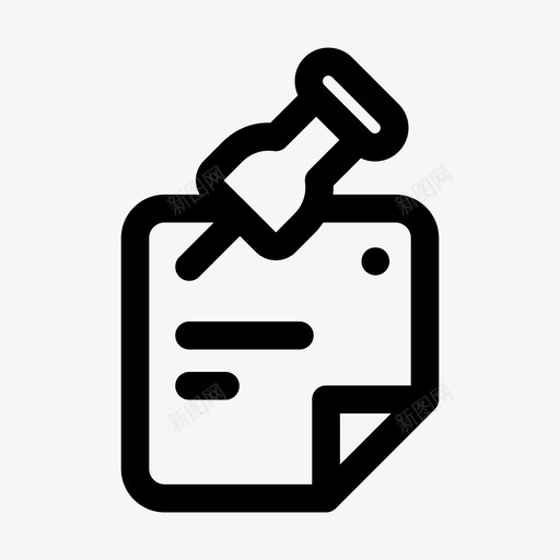 贴吧商务便笺图标svg_新图网 https://ixintu.com 便笺 商务 搜索引擎优化 生活图标轮廓粗 贴吧