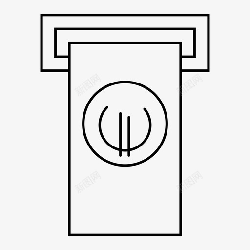 取欧元赚钱取钱图标svg_新图网 https://ixintu.com 付款 取欧元 取钱 理财 赚钱
