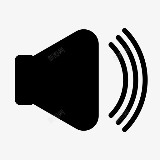 加大音量增大音量声音图标svg_新图网 https://ixintu.com 加大音量 增大音量 声音 扬声器