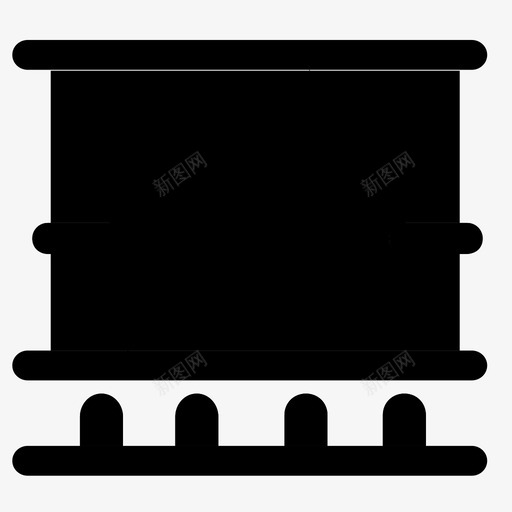 剧院窗帘装饰图标svg_新图网 https://ixintu.com 剧院 家居 窗帘 窗户 装饰