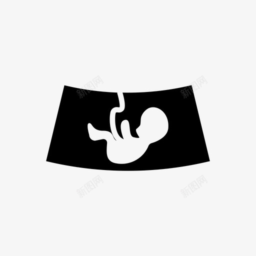 胎儿胚胎医学图标svg_新图网 https://ixintu.com 医学 妇女 怀孕 胎儿 胚胎