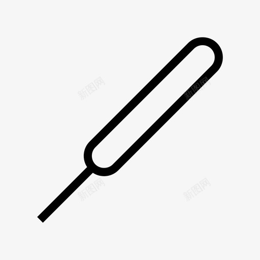 体温计医用医院用图标svg_新图网 https://ixintu.com 体温计 医用 医院用
