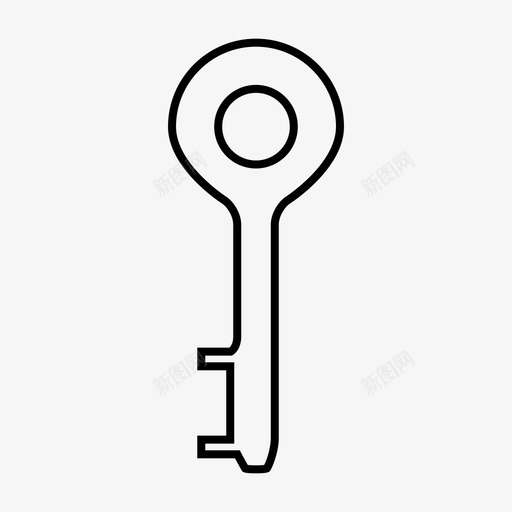 钥匙门打开图标svg_新图网 https://ixintu.com 打开 通过 钥匙 门