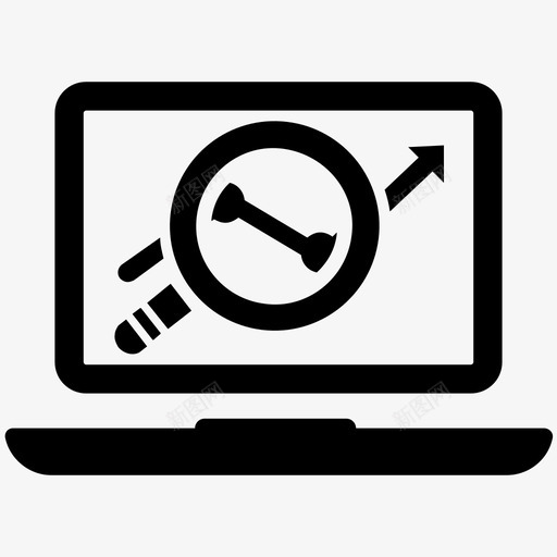 网络分析图表财务报告图标svg_新图网 https://ixintu.com 商业金融 图表 统计 网络分析 财务报告
