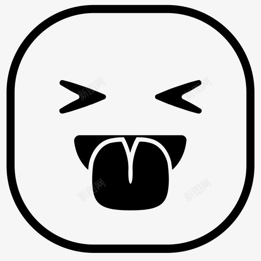 舌头嘲讽舌头嘲弄表情符号图标svg_新图网 https://ixintu.com 笑脸 舌头嘲弄 舌头嘲讽 表情符号 韩娜表情图标包