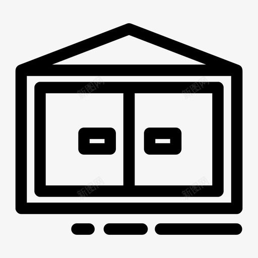 车库车库箱车库门图标svg_新图网 https://ixintu.com 车库 车库箱 车库门