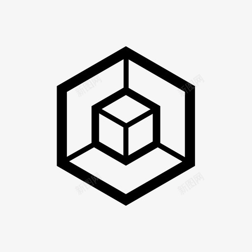核心中心本质图标svg_新图网 https://ixintu.com 中心 体积 内部 本质 核心