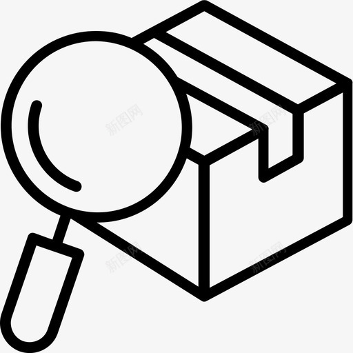 包裹跟踪送货服务物流包裹图标svg_新图网 https://ixintu.com 包裹跟踪 搜索包裹 物流包裹 物流配送线图标 订单跟踪 送货服务