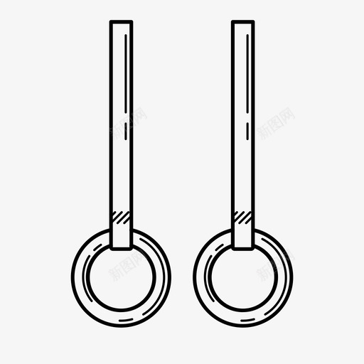 体操环健美健身图标svg_新图网 https://ixintu.com 体操环 健美 健身
