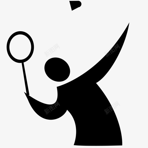 icon_羽毛球3_复制svg_新图网 https://ixintu.com icon_羽毛球3_复制