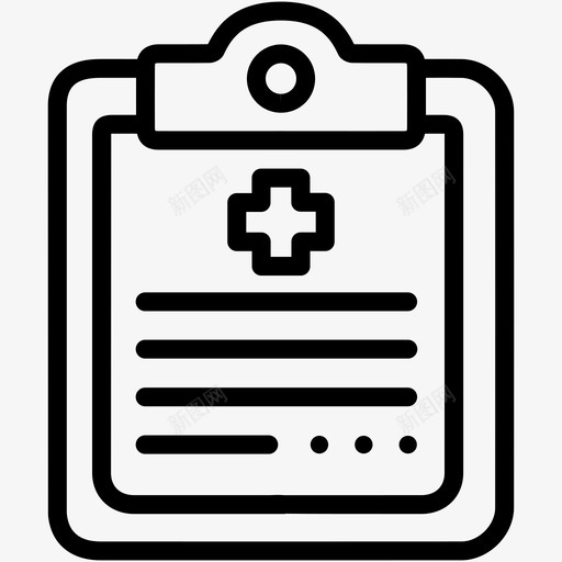 医疗报告剪贴板诊断图标svg_新图网 https://ixintu.com 剪贴板 医疗报告 处方 药物 诊断