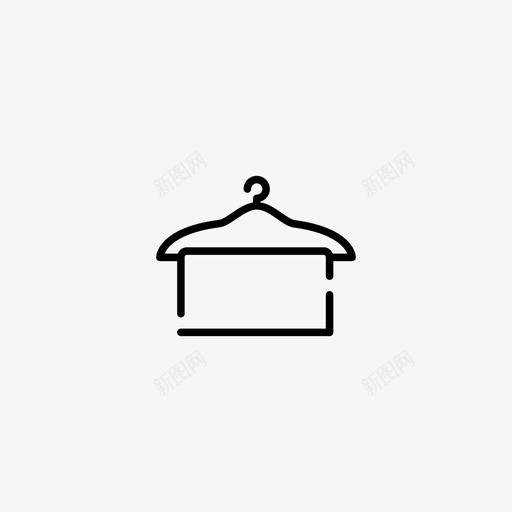 洗衣衣服衣架图标svg_新图网 https://ixintu.com 旅游食品 毛巾 洗衣 衣服 衣架