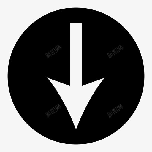 向下箭头下方图标svg_新图网 https://ixintu.com 下方 向下 普通箭头剪切 箭头