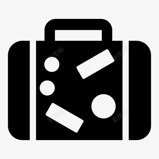 旅游度假行李图标svg_新图网 https://ixintu.com 度假 旅游 旅行箱 行李 贸易和商务