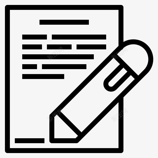 签名授权业务图标svg_新图网 https://ixintu.com 业务 业务和财务 合同 授权 签名