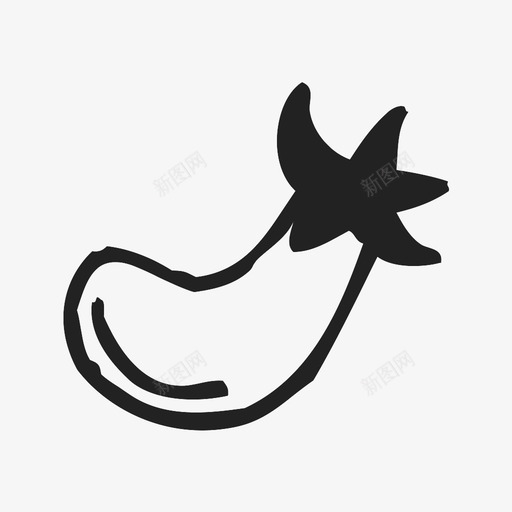 茄子食物蔬菜图标svg_新图网 https://ixintu.com 茄子 蔬菜 食物