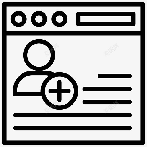 员工帐户添加用户web配置文件图标svg_新图网 https://ixintu.com web配置文件 员工帐户 添加用户 网站用户 项目管理行图标