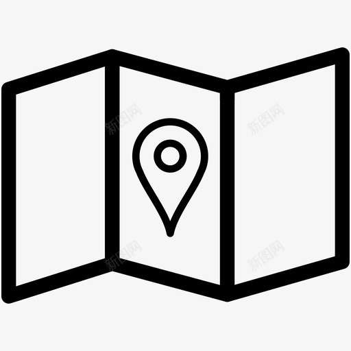 地图标识位置导航svg_新图网 https://ixintu.com 位置 地图标识 导航 路线