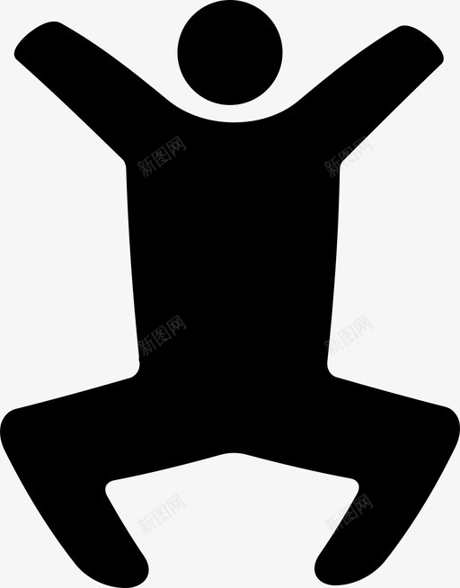 有氧运动锻炼塑形图标svg_新图网 https://ixintu.com 减肥 塑形 有氧运动 瘦身 锻炼