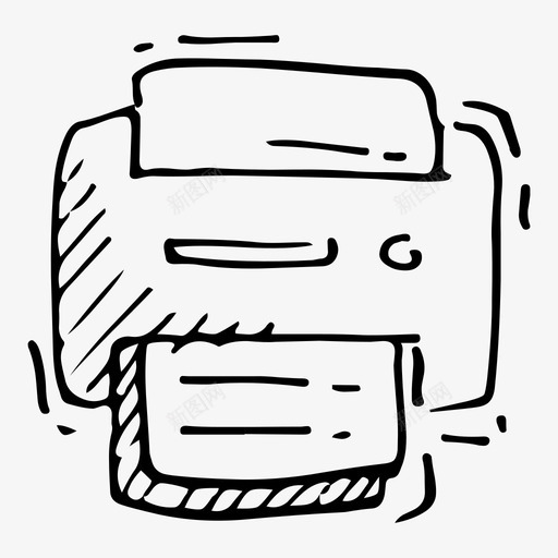 打印机文档办公室图标svg_新图网 https://ixintu.com seo涂鸦 办公室 打印机 文档