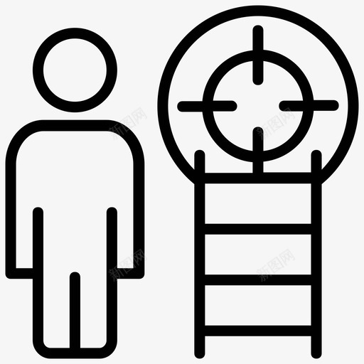 目标寻找目标个人目标图标svg_新图网 https://ixintu.com 个人目标 目标 目标寻找 项目管理线图标