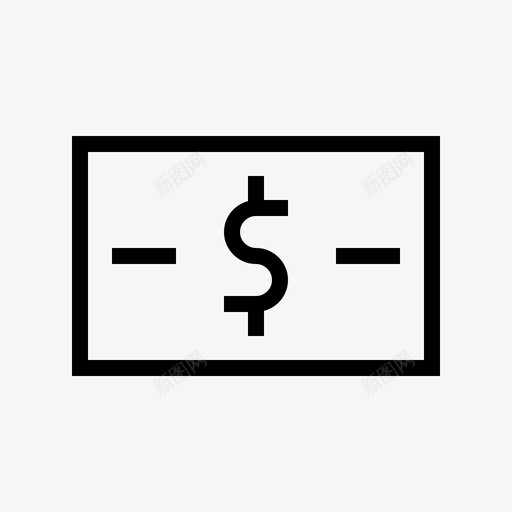 钞票金融金融薄图标svg_新图网 https://ixintu.com 金融 金融薄 钞票