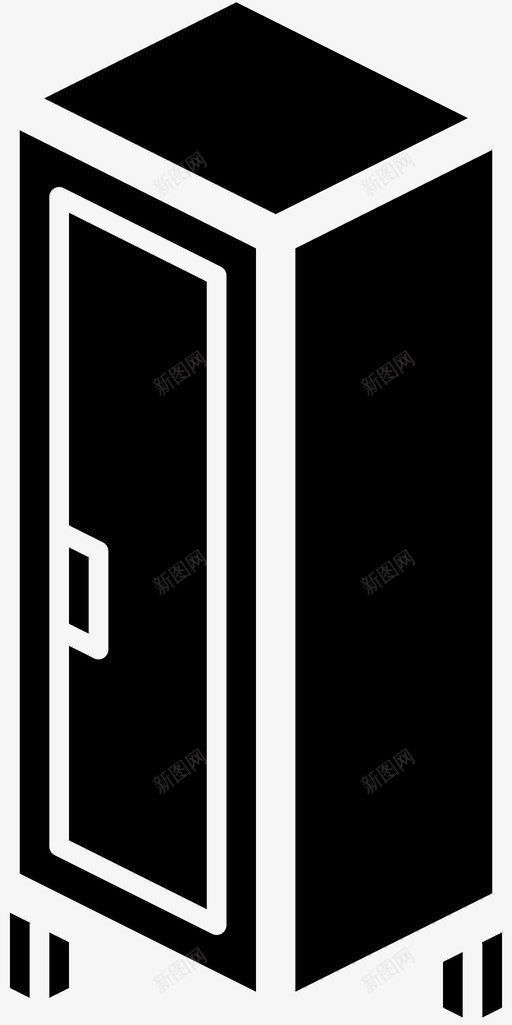 储物柜家具健身房图标svg_新图网 https://ixintu.com 健身房 储物柜 办公室 家具